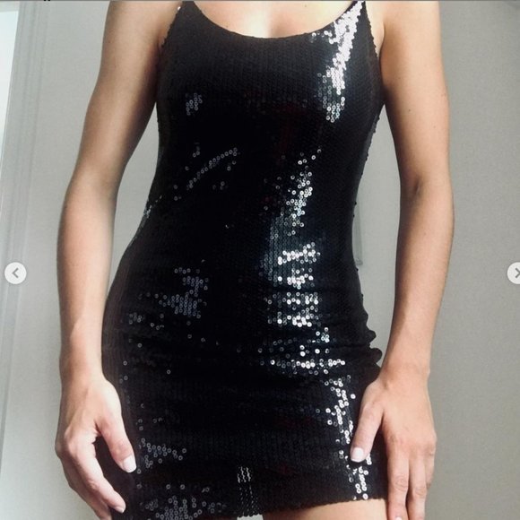 Black Wet Seal Sequin Mini - Picture 1 of 1